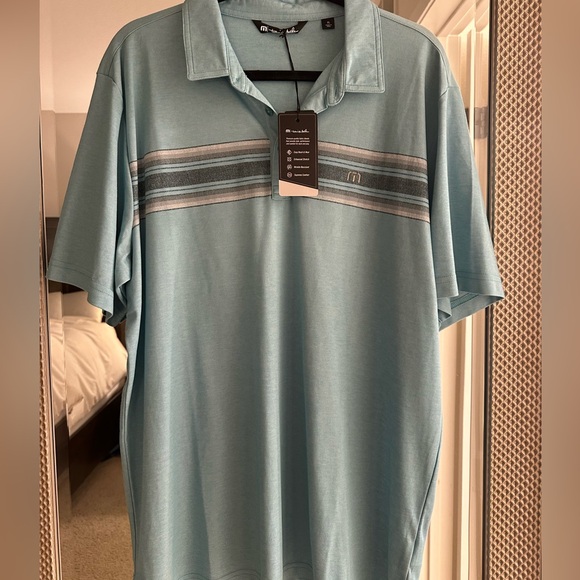 Travis Mathew Framingham Polo in Teal - Picture 2 of 4